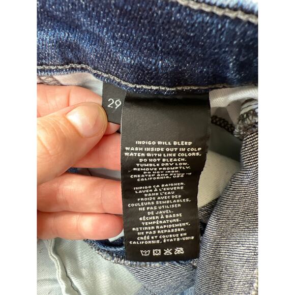 J Brand Denim Alana Skinny Leg Ankle Length in Rendition Wash Destructed Jean 29 - Picture 7 of 10